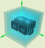 Integrated  workstation for 3-D visualization : MIP (maximum intensity projection) , MPR (multi planar reformatting), volume rendering